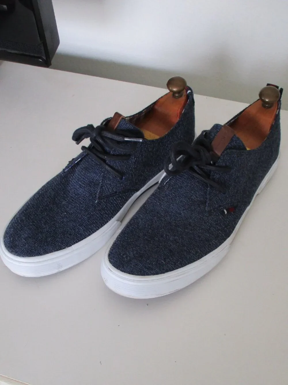 Ben Sherman Mens Blue Textile  Lace-up Casual Oxford Shoe NWOB - Size 10.5M